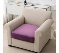 Morbuy Housses de Coussin de Siège de Canapé Extensibles, Housses de Coussin de Canapé Universelles Hautement Élastiques en Velours Doux avec Fond Élastique (Violet,1 Place)