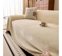 Morbuy Jeté de Canapé Antidérapant, Réversible Housse de Canapé d'angle pour 1, 2, 3 ou 4 Places Une Couverture Complète, Anti-poussière, Anti-fouling (Jaune crème,180x280cm)