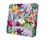 Morbuy Lot de 12 Housses de Coussin Extérieur Imperméables, Housses de Remplacement pour Canapé d’Angle en Rotin Mobilier de Terrasse et Jardin (Strelitzia Reginae)