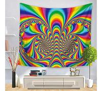 Morbuy Mandala Tapisserie Tentures Murales, Hippie/Psychedelique Rideaux Décoration Idéale Tenture Couverture Pique-Nique Nappe Serviette de Plage Salon Décor (75 x 90cm,Hippie 13)