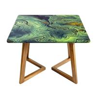 Morbuy Nappe Carrée Imperméable, avec Bord Élastique, Motif Tie-Dye Nappe de Table pour Jardin, Résistante Aux Intempéries, Anti Taches, Intérieure, Extérieure (Résumé D,176x176cm)