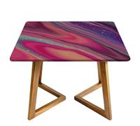 Morbuy Nappe Carrée Imperméable, avec Bord Élastique, Motif Tie-Dye Nappe de Table pour Jardin, Résistante Aux Intempéries, Anti Taches, Intérieure, Extérieure (Résumé G,176x176cm)
