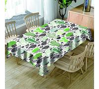 Morbuy Nappes Rectangulaires Anti Taches, 3D Plante Imprimé Nappe Imperméable Anti-Salissure Lavable pour Decoration Ménage Cuisine Jardin Picnic Exterieur (Hérisson Noir,140x260cm)