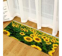 Morbuy Paillasson Bienvenue Tapis d'Entrée Belle Impression 3D Tapis de Bain Antidérapant Tapis de Sol,Tapis Antidérapant pour Salon,Chambre à Coucher,Couloir,Cuisine (Tournesol,40x60cm)