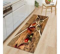 Morbuy Paillasson Bienvenue Tapis d'Entrée Impression d'épices 3D Tapis de Bain Antidérapant Tapis de Sol, Tapis Antidérapant pour Salon,Chambre à Coucher,Couloir,Cuisine (Tomate Cerise,40x120cm)