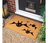Morbuy Paillasson Coco Imprimé (Chaussette Mignonne,50x80cm) | Fibre de Coco Naturelle, Tapis de Porte Robuste Anti-Dérapant pour Porche Extérieur, Couloir Intérieur et Déco Halloween.