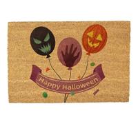 Morbuy Paillasson Halloween Coco (Ballon,50x80cm) | Fibre de Coco Naturelle, Tapis de Porte Robuste Anti-Dérapant pour Porche Extérieur, Couloir Intérieur et Déco Halloween.