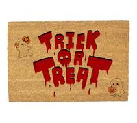Morbuy Paillasson Halloween Coco (Rote Buchstaben,50x80cm) | Fibre de Coco Naturelle, Tapis de Porte Robuste Anti-Dérapant pour Porche Extérieur, Couloir Intérieur et Déco Halloween.