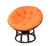 Morbuy Papasan Coussins de Chaise Ronds, Doux Épais Coussin Fauteuil Papasan Coussin Fauteuil Rotin pour Jardin ExtéRieur, Balcon Et Salon (70x70CM,Orange)