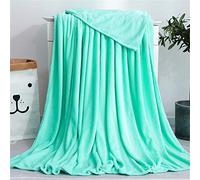 Morbuy Plaid Couverture Peluche, Super Douce Chaude Toison de Corail Chambre Canapé-Lit Literie Bébé Petite Couverture Drap de Lit Adulte Enfant (120x200cm,lac Bleu)