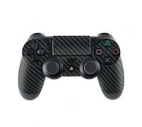 Morbuy PS4 Vinyle Skin Autocollant Sticker Decal de Protection pour Sony Playstation 4 PS4 Slim PS4 Pro Dualshock Manette x 1 (Black Carbon Fiber)