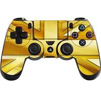 Morbuy PS4 Vinyle Skin Autocollant Sticker Decal de Protection pour Sony Playstation 4 PS4 Slim PS4 Pro Dualshock Manette x 1 (UK Gold)