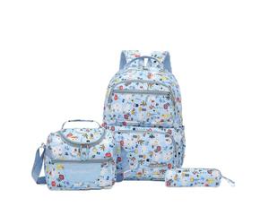 Morbuy Sac a Dos Enfant Ado 3 Pièces Dessins animés (Lapin Bleu)