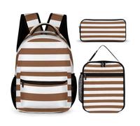 Morbuy Sac a Dos Enfant avec Trousse Sac à Lunch Isotherme (Braun 01)