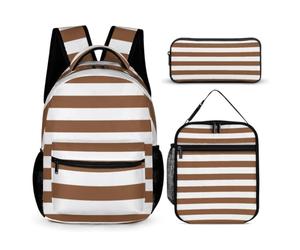 Morbuy Sac a Dos Enfant avec Trousse Sac à Lunch Isotherme (Braun 01)