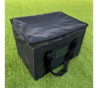 Morbuy Sac Isotherme Repas, Glaciere Souple Isotherme Grandes 50L, Réutilisable Lunch Bag, Sac Isotherme Pliable, Sac Repas pour Camping,Travail, École (28L,Noir)