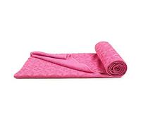 Morbuy Serviette de Yoga en Microfibre Tapis de Yoga avec Surface Antidérapante, Idéal pour Le Yoga Chaud Tapis de Fitness pour Yoga Pilates Voyage Pique-niques (183x63cm,Rose Rose)