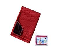 Morbuy Serviette Rafraîchissante 30x100cm (Rouge,2pcs)