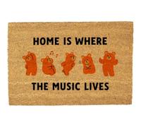 Morbuy Tapis de Porte d'Entrée Exterieur Coco (Ours Orange,45x70cm)