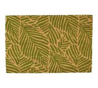 Morbuy Tapis de Porte d'Entrée Exterieur Coco, Tapis de Porte Coco en Polyester Antidérapant Lavable pour Interieur, Terrasse, Couloir, Cuisine, Entrée (Feuilles Mignonnes,50x80cm)