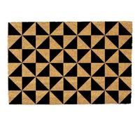 Morbuy Tapis de Porte d'Entrée Exterieur Coco, Tapis de Porte Coco en Polyester Antidérapant Lavable pour Interieur, Terrasse, Couloir, Cuisine, Entrée (Géométrique,50x80cm)