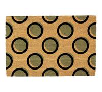Morbuy Tapis de Porte d'Entrée Exterieur Coco, Tapis de Porte Coco en Polyester Antidérapant Lavable pour Interieur, Terrasse, Couloir, Cuisine, Entrée (Pois Bleus,50x80cm)