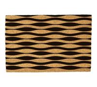 Morbuy Tapis de Porte d'Entrée Exterieur Coco, Tapis de Porte Coco en Polyester Antidérapant Lavable pour Interieur, Terrasse, Couloir, Cuisine, Entrée (Ondes Simples,50x80cm)