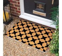 Morbuy Tapis de Porte d'Entrée Exterieur Coco, Tapis de Porte Coco en Polyester Antidérapant Lavable pour Terrasse, Entrée, Couloir, Interieur, Cuisine (Maroc,50x80cm)