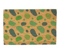 Morbuy Tapis de Porte d'Entrée Exterieur Coco, Tapis de Porte Coco en Polyester Antidérapant Lavable pour Interieur, Terrasse, Couloir, Cuisine, Entrée (Cailloux,50x80cm)