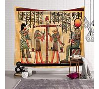 Morbuy Tapisserie Murales Egypte Ancienne Décoration Tenture Couverture Pique-Nique Polyester Nappe Yoga Tapestry (Grand (150 x 200cm), A)