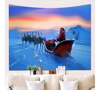 Morbuy Tapisserie Murales Polyester Grand, Nouveauté Intéressante Décoration Tenture Couverture Pique-Nique Nappe Tapestry, 3D Noël (150 x 200cm,Psychédélique)