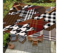 Morbuy Voile d'ombrage Rectangulaire avec Corde, Impressions 3D Toile Ombrage Exterieur Imperméable Fibre de Polyester pour Extérieur Jardin Patio Terrasse (200 * 200cm,Z12 Chic Rétro 5)