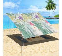 Morbuy Voile d'ombrage Rectangulaire, Impressions 3D Toile d'Ombrage Extérieure Imperméable, Auvent de Terrasse, pour Patio Extérieur Jardin Terrasse Balcon (Impression de Feuille 8,200x200cm)