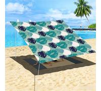 Morbuy Voile d'ombrage Rectangulaire, Impressions 3D Toile d'Ombrage Extérieure Imperméable, Auvent de Terrasse, pour Patio Extérieur Jardin Terrasse Balcon (Motif Feuilles Vertes 8,200x200cm)