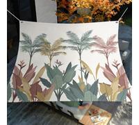 Morbuy Voile d'ombrage Rectangulaire, Motif Hawaïen Toile d'Ombrage Extérieure Imperméable, Auvent de Terrasse Parfait pour en Plein air, Patio Jardin Terrasse (Palmier 4,200x200cm)