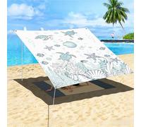 Morbuy Voile d'ombrage Rectangulaire, Tortue de Mer en 3D Toile d'Ombrage Extérieure Imperméable, Auvent de Terrasse Parfait pour en Plein air, Patio Jardin Terrasse (Peint 1,180x180cm)
