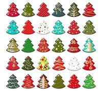 Morcart Lot de 30 aimants pour réfrigérateur - Aimants de Noël - Pour tableau magnétique, tableau blanc, cuisine, salle de classe, bureau, cabine - Aimants décoratifs amusants - Cadeaux pour adultes