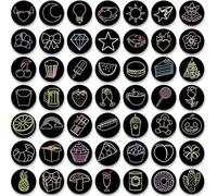 MORCART Lot de 54 aimants émoticônes amusants pour réfrigérateur - Aimants décoratifs pour cuisine, tableau magnétique, réfrigérateur, tableau blanc, tableaux, tableau d'affichage, bureau, enfants et