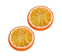 Morceau de citron artificiel décoratif pour café et mise en scène des aliments Modèles de tranches de citron artificielles