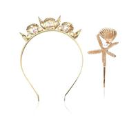 Morceau De Moule À La Couronne De Moule, 1 Morceau De Clip De Conque, Femmes -Mode -Haire Accessoires, Vestige De La Robe De Vêtements Décoration De Coiffure