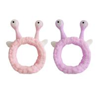 Morceaux De Bande De Cheveux D'Escargot, Bandeau De Soins De La Peau Solide, Bretelles De Lavage De Visage Sucré Créatif, Bandeau En Peluche Pour Femmes, Accessoires De Coiffure