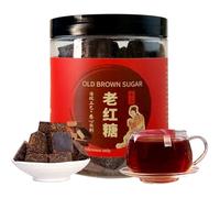 Morceaux De Cassonade 250g Fait À La Main Ancienne Canne De Sucre Noir Vieux Bloc De Sucre Pour Le Thé Et Le Café Nourriture Délicieuse