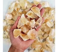 Morceaux de cristal de Citrine Cristaux de guérison en vrac de Citrine brute 50/100g