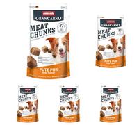 Morceaux de Viande d’animonda, friandises à Base de Viande pour Chien Adulte, Dinde, Petit, 60 g (Lot de 5)