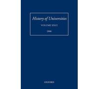 Mordechai Feingold History of Universities (Relié)
