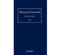 Mordechai Feingold History of Universities (Relié)