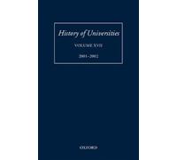 Mordechai Feingold History of Universities (Relié)