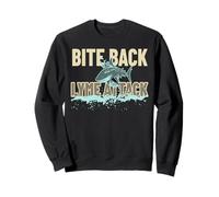 Mords de Retour Contre Lyme Requin Combat Sweatshirt