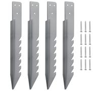 Mordx 4Pcs Ancrages au Sol pour Balançoire, Ancrage de Jardin, Fixations de Balançoire, résistantes à l'usure, Galvanisées, Coupe Vent, Imperméables, 420 mm