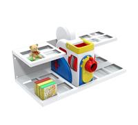 Mordx Étagère murale compatible avec Little Tikes Story Dream Machine pour débutants, livres d'histoires, jouets pour enfants, pour livres d'histoires, jeux audio et personnages (blanc)
